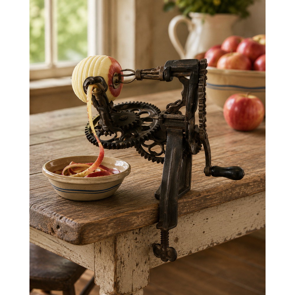 Antique Sinclair Scott Baltimore MD Cast Iron Primitive Apple Peeler Late 1800s